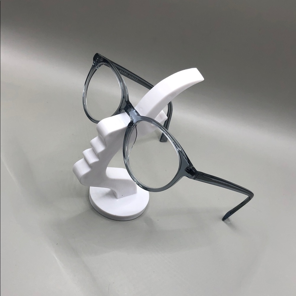 Warby Parker Watts M 371 Crystal Gray Frame Glasses UNISEX